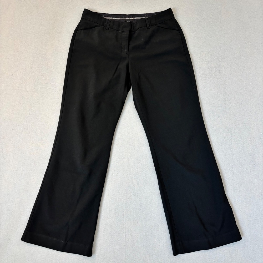 Express Design Studio Editor Black Flare Dress Pants Womens 8S Professional Work